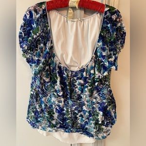 Cato blue/green blouse - 26/28W